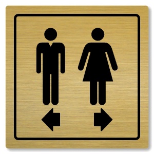 WC rozdělovník, 148x148mm, zlatá, Arizona